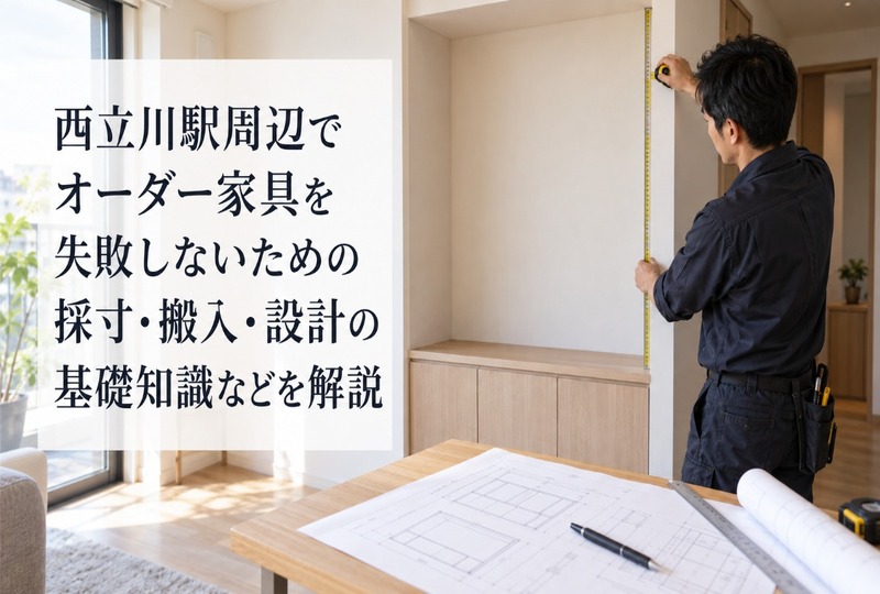 画像875：西立川駅周辺でオーダー家具を失敗しないための採寸・搬入・設計の基礎知識などを解説